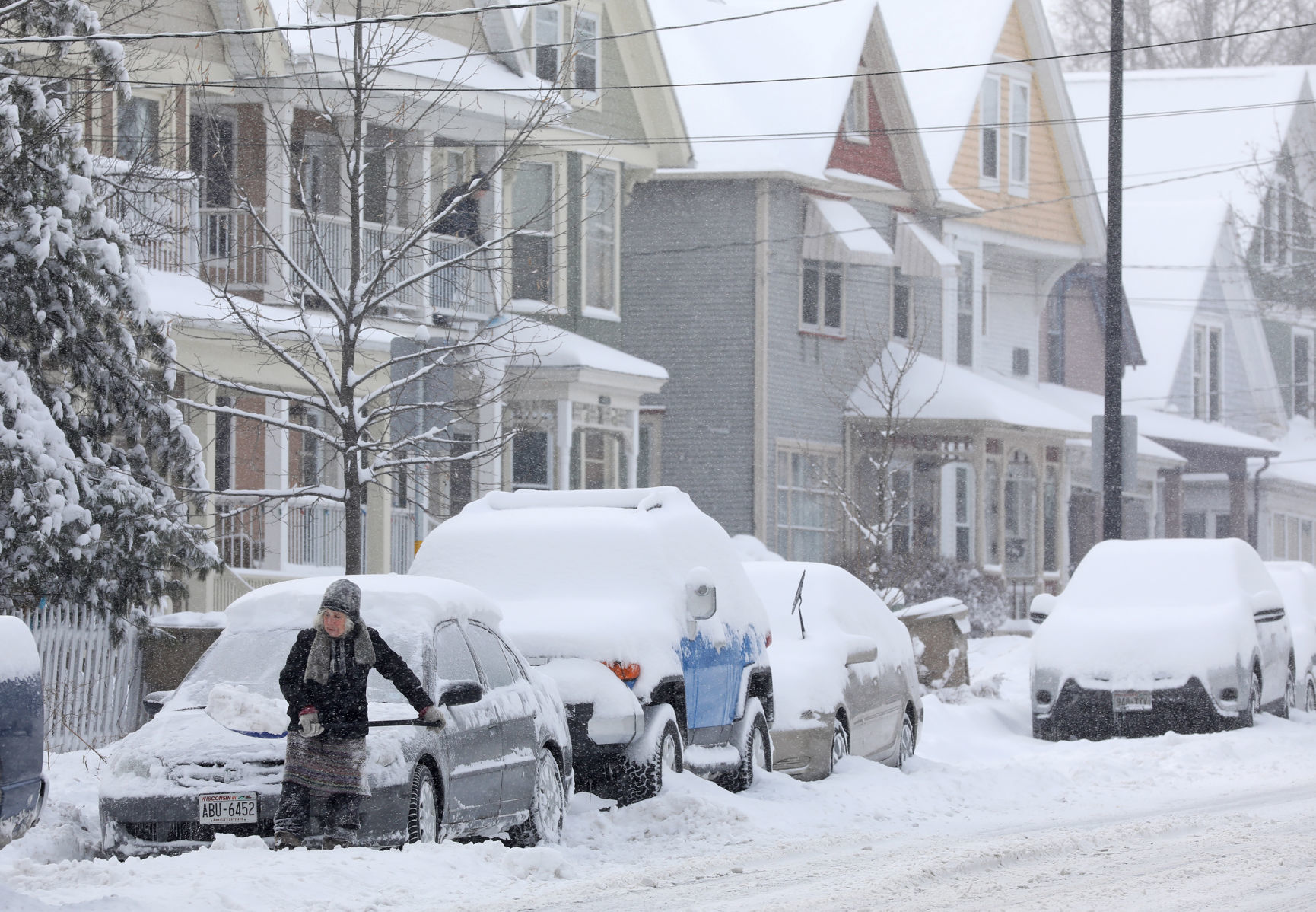 Winter storm hits Madison area
